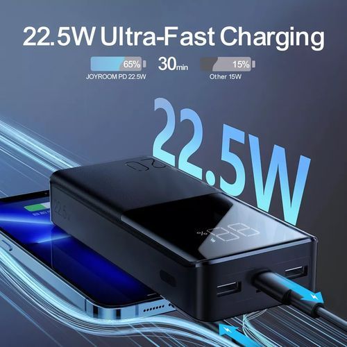 JOYROOM JR-QP193 Fast Charging 22.5W Large Power Bank 30000mAh- PD3.0, QC3.0-AFC, Huawei SCP,FCP @ Best Price Online | Jumia Egypt