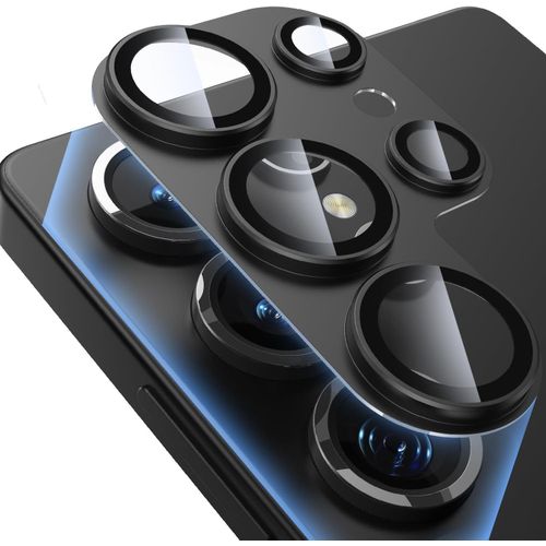 product_image_name-Generic-حامي عدسة كاميرا Samsung Galaxy S25 Ultra، تغطية كاملة مضادة للخدش مصنوعة من سبائك معدنية غير لامعة وزجاج مقوى لحماية شاشة الكاميرا الخلفية لجهاز Galaxy S25 Ultra، أسود-1