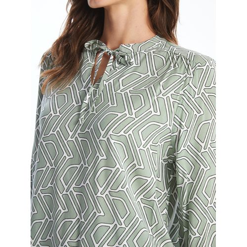 product_image_name-LC Waikiki-Tie Neck Patterned Women's Blouse-3