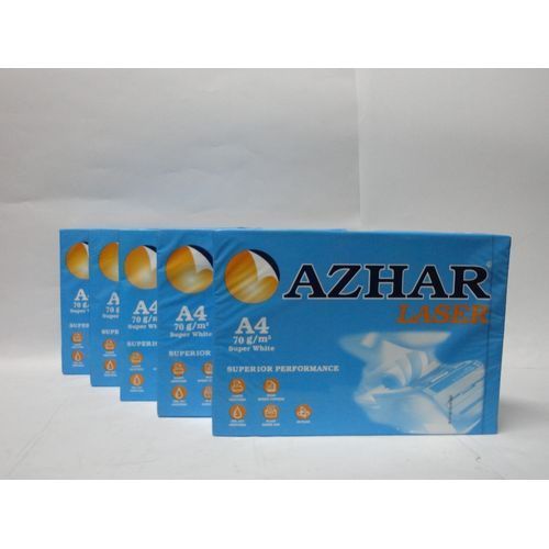 اشتري Azhar A4  Copy Paper - 70 Gm - Pack Of 5 في مصر