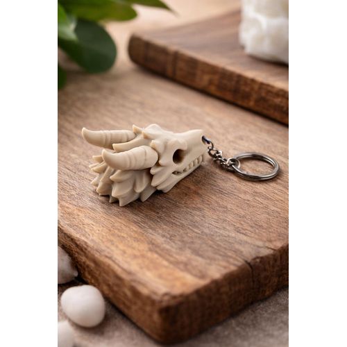 product_image_name-Generic-Unique dragon skull medal - Beige– 3D printed-1