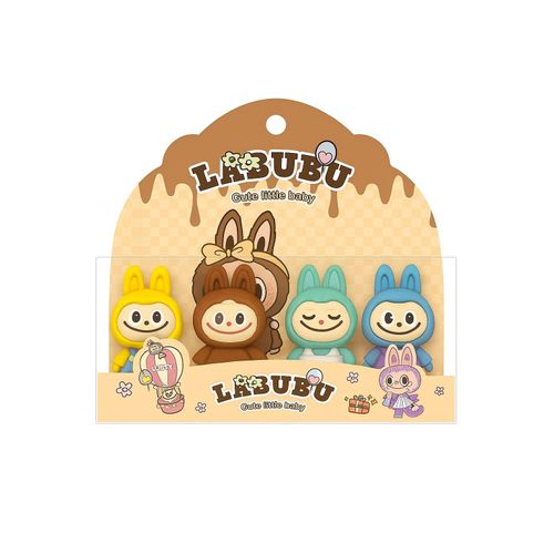 product_image_name-Generic-مجموعة ممحاة للأطفال – 4 قطع شخصيات كرتونية لطيفة من LABUBU-1