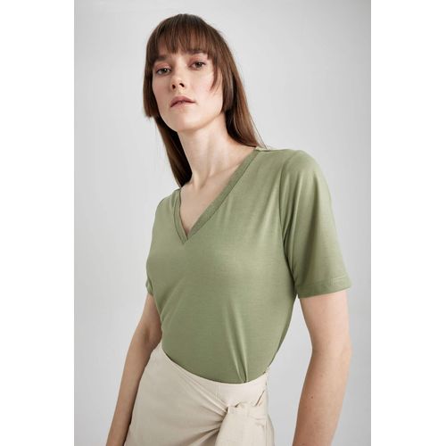 product_image_name-Defacto-Regular Fit V Neck Short Sleeve T-Shirt-3