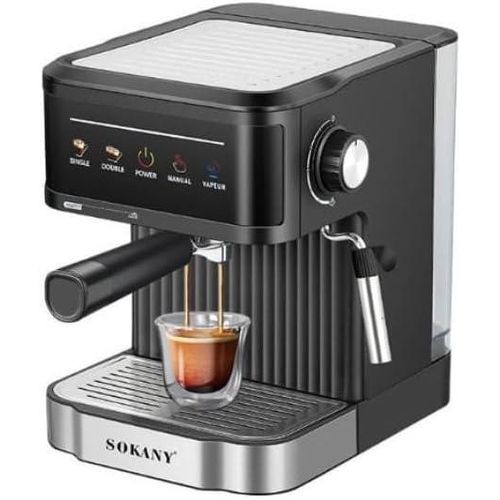 Sokany سوكاني ماكينة تحضير قهوة اسبريسو SK-04025 850 واط، سعة 1.8 لتر،