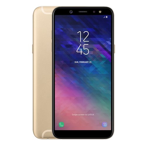 اشتري Samsung Galaxy A6 (2018) - 5.6-inch Dual SIM 64GB Mobile Phone - Gold في مصر