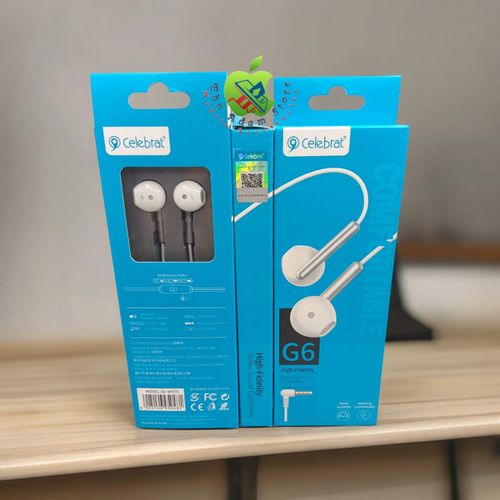 Buy Celebrat Original Celebrat G6 Premium Quality Earphones With Mic (High-Fidelity) in Egypt