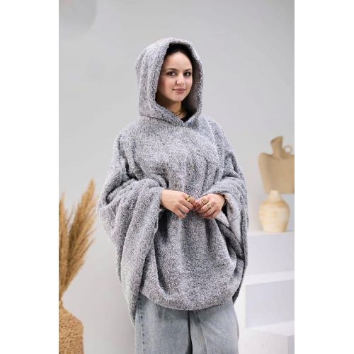 product_image_name-Generic-بلانكت "كاب"شتوي ناعم من الصوف مع غطاء للرأس – تصميم مريح وأنيق - رمادي-1