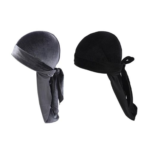 Velvet Hat Bandanas Headwear, Velvet Durag Waves Caps