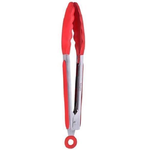 Tovolo 7 Stainless Steel Tongs Candy Apple Red