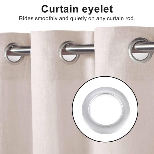 10 Metres Curtain Heading Tape with 80 Round Eyelet Rings for Curtain  Blinds | eBay