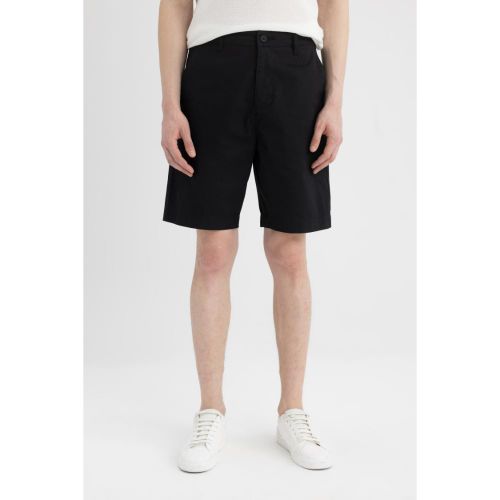 product_image_name-Defacto-Man Regular Fit Bermuda - Black-3