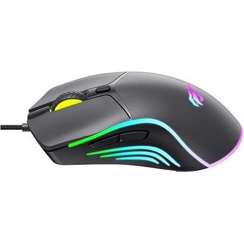 product_image_name-Havit-ماوس ألعاب هافيت MS1029 – أسود، DPI قابل للتعديل حتى 8000، 6 أزرار قابلة للبرمجة، إضاءة RGB مخصصة، تصميم مريح للكمبيوتر والألعاب والعمل المكتبي-3