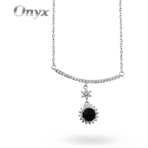 product_image_name-Generic-عقد موضة للنساء به وردة و نجمة ، فضة 925-1