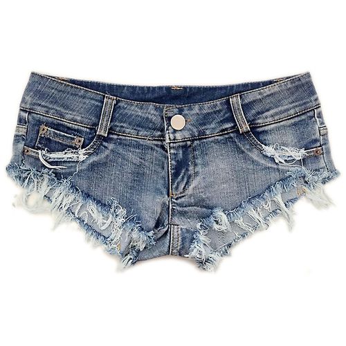 Super short jean shorts top