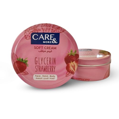 Buy Care & More Soft Cream glycerin & Strawberry - 125 Ml in Egypt
