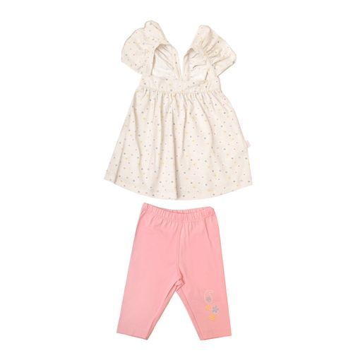 اشتري Junior High Quality Cotton Blend And Comfy   Baby Pajama Set " Sleeveless T-Shirt + Printed Pants " في مصر