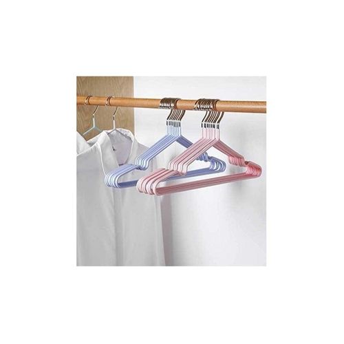 product_image_name-Generic-10 Pieces of Clothes Hanger  Household Non-Slip Metal Drying Rack for Adult - 10 Pieces Hangers Clothes, Kids Hangers, Prevent Clothes Slippage, Hangers Clothes-1