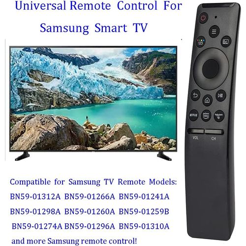 Replacement Remote Control for Samsung Smart-TV LCD LED UHD QLED TVs, with  Netflix, Prime Video Buttons