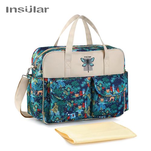 اشتري Insular Baby Diaper Bag Shoulder Bag Handbag Large Capacity Mummy في مصر