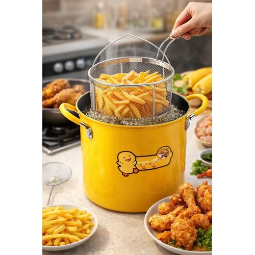 product_image_name-Generic-Teflon Frying Pot – 3 Liters, Transparent Yellow-1