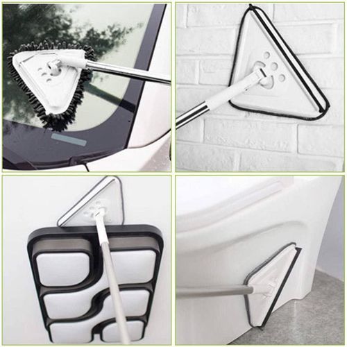 product_image_name-Generic-ممسحة تنظيف برأس مثلث الشكل من المايكروفايبر قابل للدوران بيد قابلة للتمديد، مناسبة لتنظيف الجدران والسقف من الاتربة 3*1-2