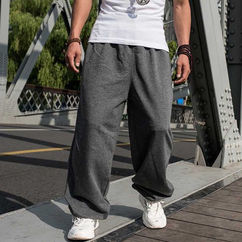 Generic (Dark Grey)Plus Size Hiphop Sweatpants Men Casual Harem