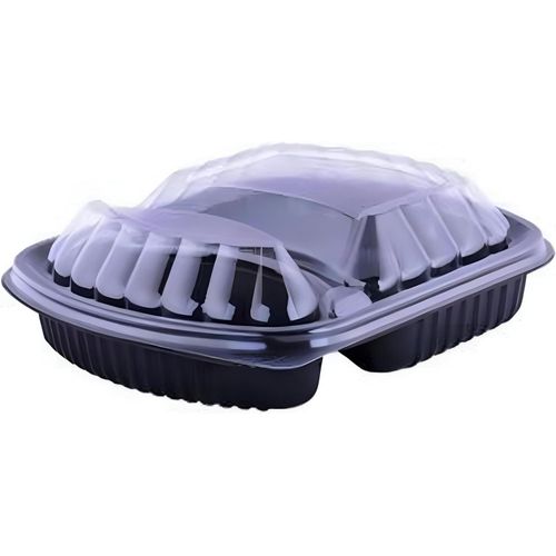 product_image_name-Generic-Plastic Microwave Food Storage Box 3 Eyes -25 Boxes-2