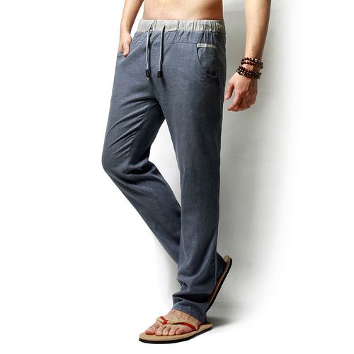 Men's Flax Linen Pants, Linen Clothes for Men