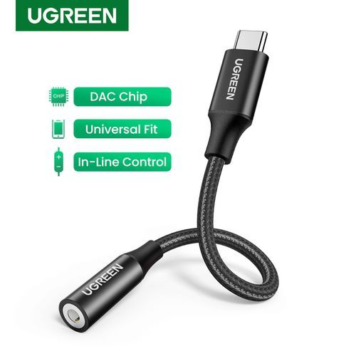 Ugreen USB C To 3.5mm Audio Adapter Type C To Aux Jack DAC Cable @ Best  Price Online