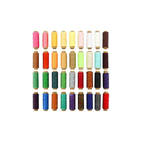 Generic 36 Colors Waxed Thread Hand Stitching Waxed Thread For Leather  Sewing