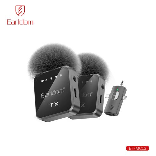 product_image_name-Earldom-ميكروفون ET-MC13 لاسلكي مدمج 3 في 1 لصناع المحتوى على الجوال-1