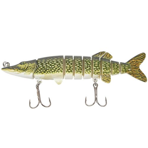 Generic 5 inch/ 12, 5cm 20g alive realistic fishing lure multi articulated  8-segement Pike Muskie Swimbait Crankbait hard fish bait with two Triple  hook @ Best Price Online