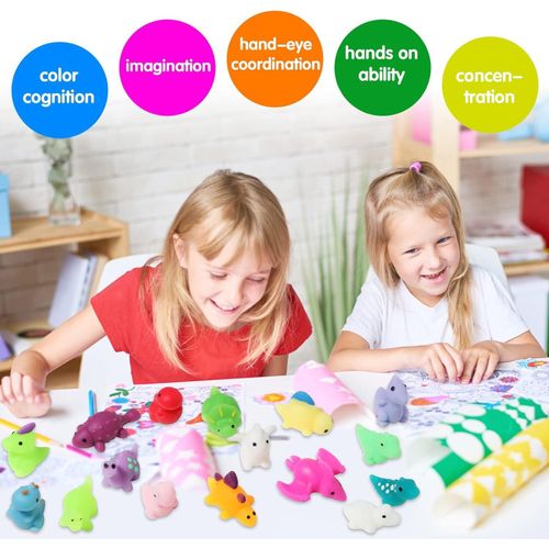 product_image_name-Generic-مجموعة لعب 16 قطع موشي سكوشي مع حقيبة هدية، مجموعة حيوانات كاوايي سكوشي الصغيرة لتخفيف التوتر للأطفال - هدايا حفل ديناصورات، حقيبة هدايا، هدايا عيد ميلاد للأولاد والبنات (16 قطع ديناصور)-5