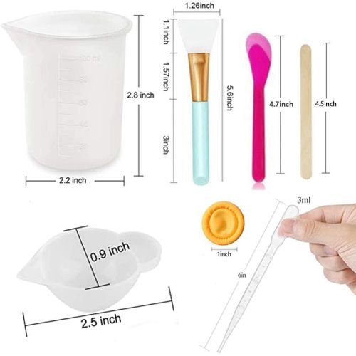 Generic 43PCS Resin Mixing Tool Kit - Silicone Measuring Cups for Epoxy  Resin Silicone Mixing Cups,Silicone Brushes,Pipettes,Ect @ Best Price  Online