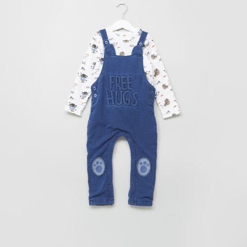 Juniors By Babyshop Kids Dungaree Set - Multicolor