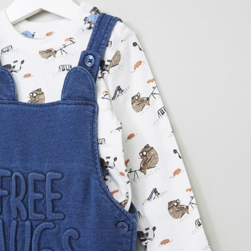 Juniors By Babyshop Kids Dungaree Set - Multicolor