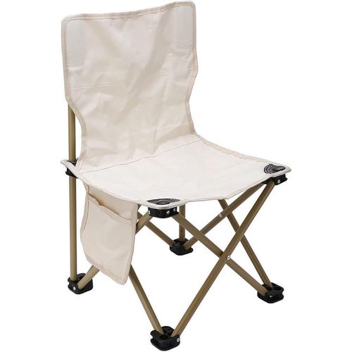 product_image_name-Generic-كرسي أطفال قابل للطي للسفر في الهواء الطلق مع إطار معدني، قماش أوكسفورد، جيب جانبي، وحقيبة حمل للصغار، مناسب للشاطئ والنزهات والمشي، خفيف الوزن ومقاوم للماء، كرسي بيج 52x30x30 سم-5