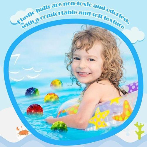 product_image_name-Generic-4pcs Moon Ball Space High Jumping Pop Bouncing Ball For Kids Sensory Crazy-3