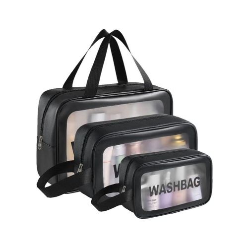 product_image_name-Generic-Shein 3Pcs Portable PVC Waterproof Cosmetic Bags Clear for Toiletries Transparent Storage Carry Pouch, Toiletry Bags and Cosmetics Organizer for Women Men-1