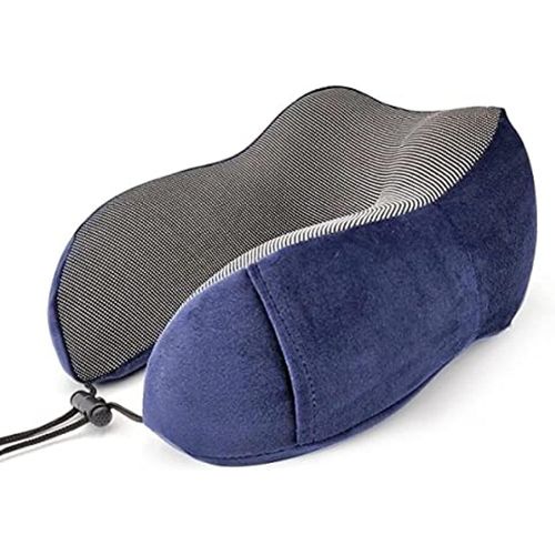 product_image_name-Generic-وسادة رقبة ميموري فوم على شكل U لدعم الرقبة لون أزرق غامق-1