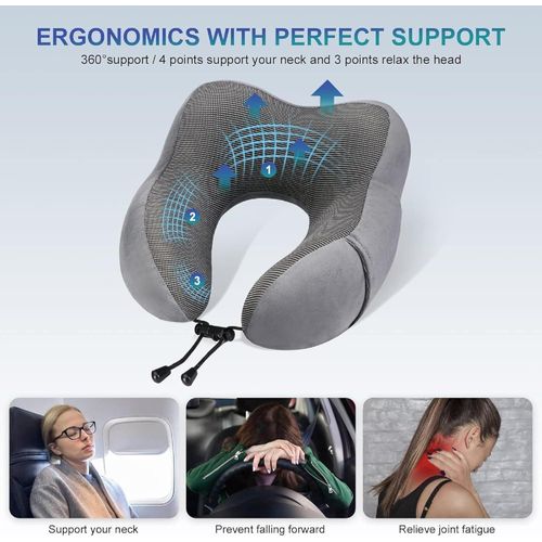 product_image_name-Generic-وسادة رقبة ميموري فوم على شكل U لدعم الرقبة لون أزرق غامق-6