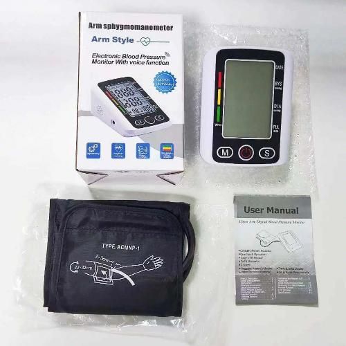 product_image_name-Generic-Blood pressure monitor with display screen - white-3