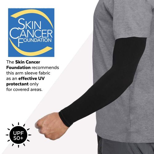 Sports Compression Sun UV Arm Sleeves - Athletic Arm Cover Shield for Men  Women