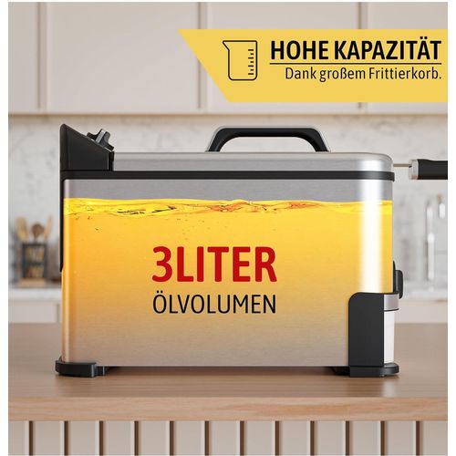 product_image_name-Heinrichs-HEINRICH'S Fryer 3 liter 2000W, Stainlessteel Strong, Easy up to 190 'C,Robust Stainless Steel Housing, None Steak Coating, Oil Filter System incl Adjustable Thermostate. light Indicator-6