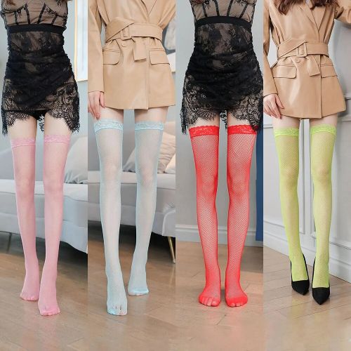 Fashion (Black Small)9 Colors Sexy Women Lolita Lace Tights Fishnet  Stockings Y2K JK Cosplay Hollow Out Thigh High Stockings Over The Knee Long  Socks SMA @ Best Price Online