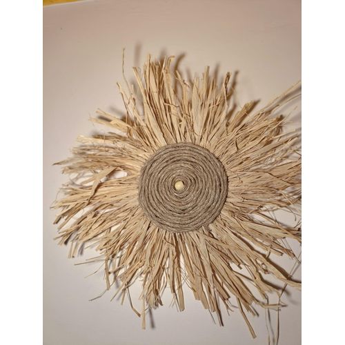 product_image_name-Generic-ديكور حائط من القش والخيش والخرز الخشبى - ديكور طبيعى30سم-1