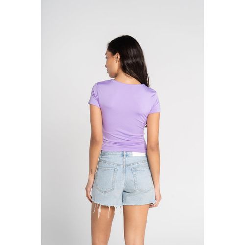 OUTDATED Round Neck Short Sleeve - Lavender - image 3