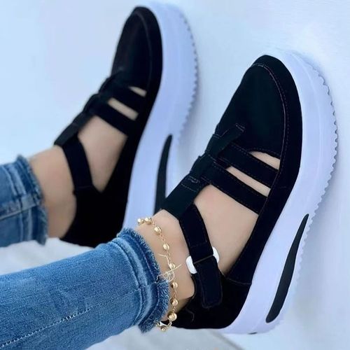 Fashion (black)New Women Casual Sneakers Platform Female Shoes Mesh  Breathable Sports Lightweight Comfortable Fashion Designer Ladies Footwear  ACU @ Best Price Online