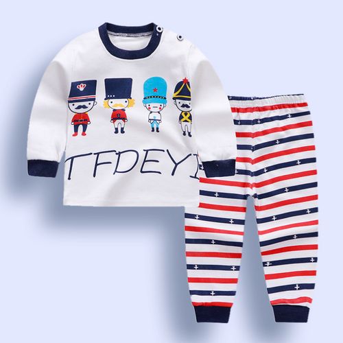 Buy Fashion Infant Baby Boys Girls Clothes Sets Outfits Cotton Animal Sports Suit For Newborn Baby in Egypt