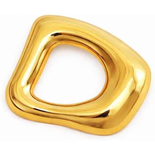 slim fit dress slacks Royal Emblem Designer Gold Tone Brooch